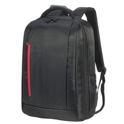 KIEL URBAN LAPTOP BACKPACK RUCKSACK in Black & Red