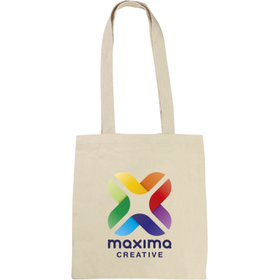 KINGSBRIDGE NATURAL RECYCLED COTTON SHOPPER TOTE BAG - 5OZ