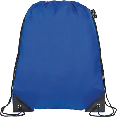 KINGSGATE ECO RECYCLED DRAWSTRING BAG in Blue Royal