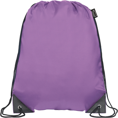 KINGSGATE ECO RECYCLED DRAWSTRING BAG in Purple