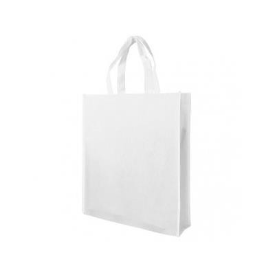 KNOWSLEY NON WOVEN POLYPROPYLENE BAG in White with Long Handles