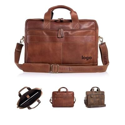 LEATHER BRIEFCASES LAPTOP MESSENGER BAGS