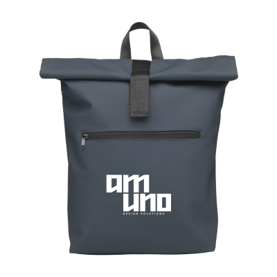 LENNON RCS RECYCLED ROLL-TOP BACKPACK RUCKSACK in Navy