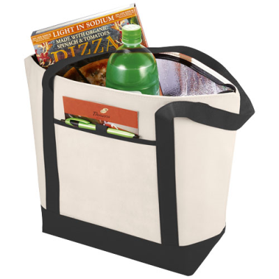 LIGHTHOUSE NON-WOVEN COOLER TOTE 21L in Natural & Solid Black