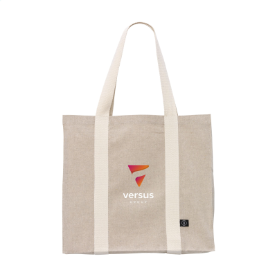 LINE GRS RECYCLED SHOPPER TOTE BAG (210 G & M²) in Ecru