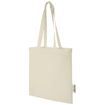 MADRAS 140 G & M2 GRS RECYCLED COTTON TOTE BAG 7L - PROMOTIONAL CORPORATE GIFT