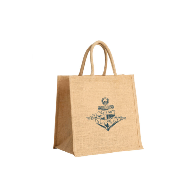 MAJESTIC LARGE SIZE JUTE SHOPPER TOTE BAG in Natural Sustainable Jute