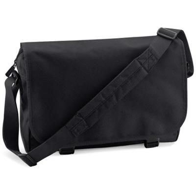 MARBURY 600D POLYESTER MESSENGER BAG in Black
