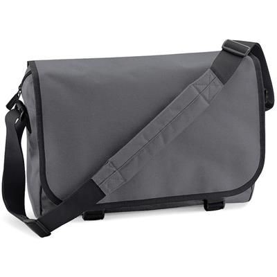 MARBURY 600D POLYESTER MESSENGER BAG in Grey