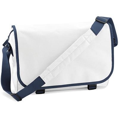 MARBURY 600D POLYESTER MESSENGER BAG in White