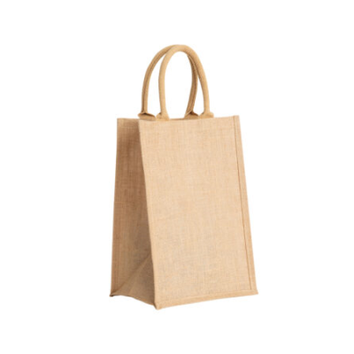 MARYPORT JUTE BAG with Short Soft Loop Handles