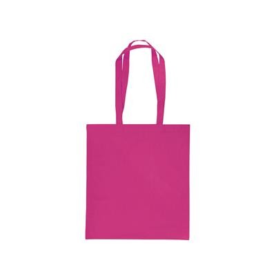 MONDO PINK 100% COTTON ECO SHOPPER 5OZ TOTE BAG with Long Handles