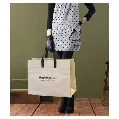 MONTAUK NATURAL CANVAS TOTE BAG