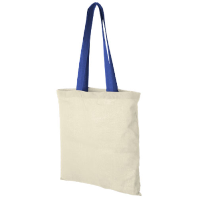 NEVADA 100 G & M² COTTON TOTE BAG COLOUR HANDLES 7L