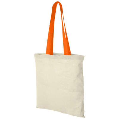 NEVADA 100 G & M² COTTON TOTE BAG COLOUR HANDLES 7L