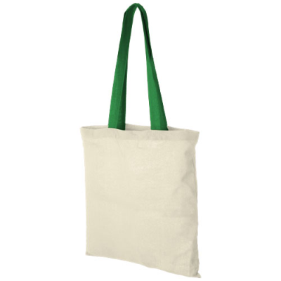 NEVADA 100 G & M² COTTON TOTE BAG COLOUR HANDLES 7L