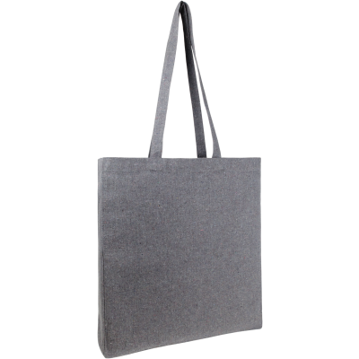NEWCHURCH ECO RECYCLED COTTON BIG TOTE SHOPPER in Grey