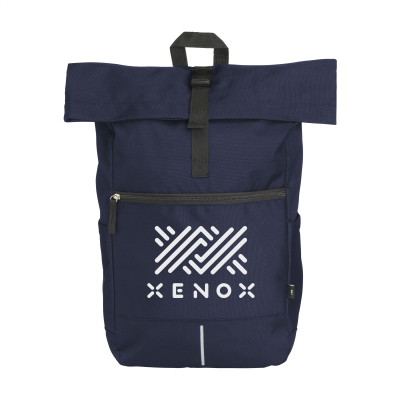 NOLAN RECYCLED RPET BACKPACK RUCKSACK in Dark Blue
