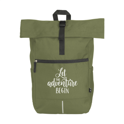 NOLAN RECYCLED RPET BACKPACK RUCKSACK in Olivegreen