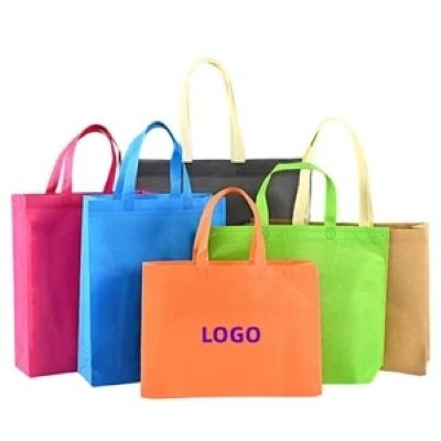 NON-WOVEN REUSABLE SHOPPING BAGS with Handles - PROMOTIONAL CORPORATE GIFT