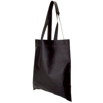 NON WOVEN SHOPPER TOTE BAG in Black