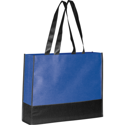 NON-WOVEN SHOPPER TOTE BAG in Blue 
