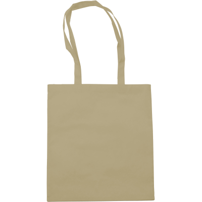NON-WOVEN SHOPPER TOTE BAG in Brown