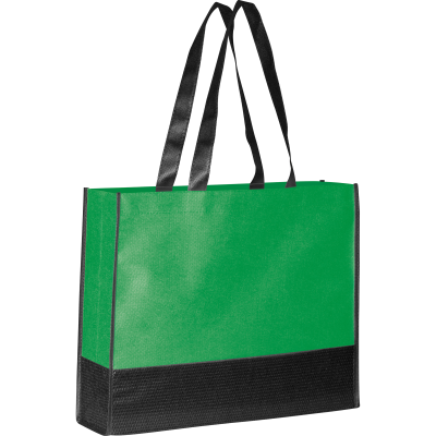 NON-WOVEN SHOPPER TOTE BAG in Green 