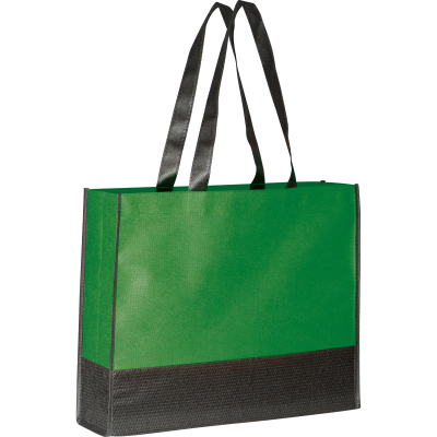 NON-WOVEN SHOPPER TOTE BAG in Green 