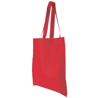NON WOVEN SHOPPER TOTE BAG in Red