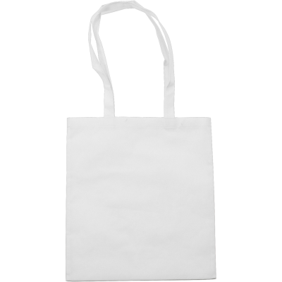 NON-WOVEN SHOPPER TOTE BAG in White
