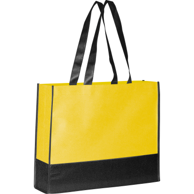 NON-WOVEN SHOPPER TOTE BAG in Yellow 