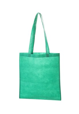 NON WOVEN SHOPPER TOTE BAG with Long Handles in Dark Green