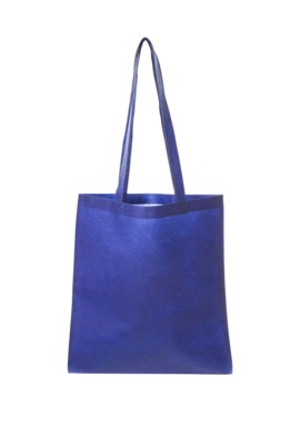 NON WOVEN SHOPPER TOTE BAG with Long Handles in Navy