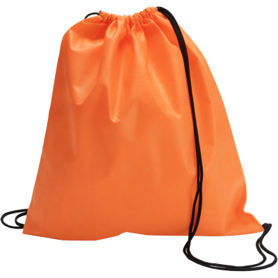 NONWOVEN DRAWSTRING BAG in Orange