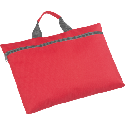 NYLON CONFERENCE BAG in Red 