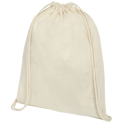 OREGON 100 G & M² COTTON DRAWSTRING BAG 5L