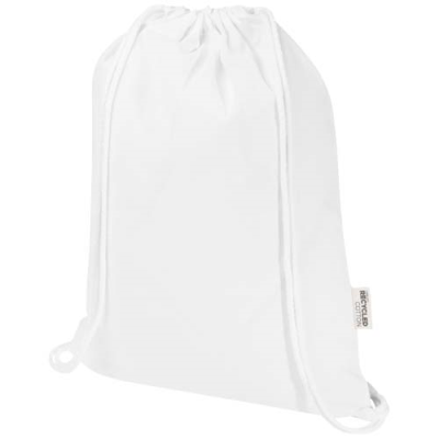 OREGON BLEND 140 G & M² GRS RECYCLED DRAWSTRING BAG 5L