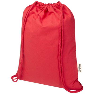 OREGON BLEND 140 G & M² GRS RECYCLED DRAWSTRING BAG 5L