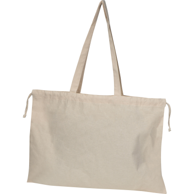 ORGANIC COTTON SHOPPER TOTE BAG in Beige 
