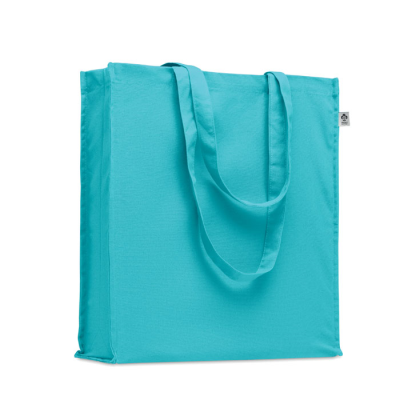 ORGANIC COTTON SHOPPER TOTE BAG in Blue