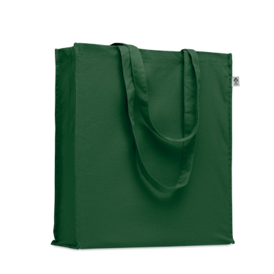 ORGANIC COTTON SHOPPER TOTE BAG in Green