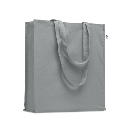 ORGANIC COTTON SHOPPER TOTE BAG in Grey