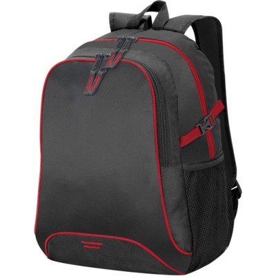 OSAKA BACKPACK RUCKSACK in Black & Red