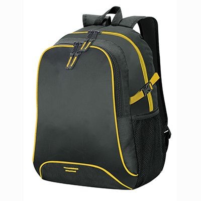 OSAKA BACKPACK RUCKSACK in Black & Yellow