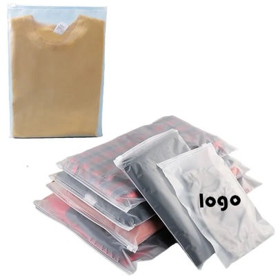 PE FROSTED ZIPPER BAG - PROMOTIONAL CORPORATE GIFT