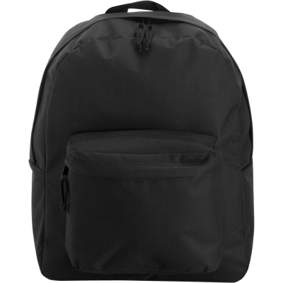 POLYESTER BACKPACK RUCKSACK in Black