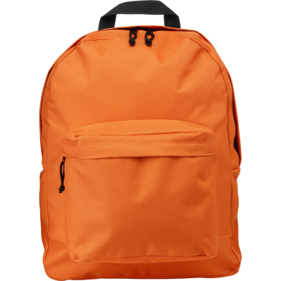 POLYESTER BACKPACK RUCKSACK in Orange
