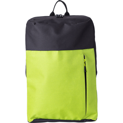 POLYESTER BACKPACK RUCKSACK in Pale Green