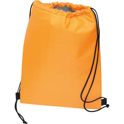 POLYESTER GYM BAG in Orange 